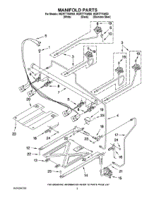 03 - Manifold Parts parts for Maytag Range MGR7775WW0 from AppliancePartsPros.com