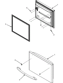 06 - Freezer Door parts for Maytag Refrigerator MBF2255KEQ from AppliancePartsPros.com
