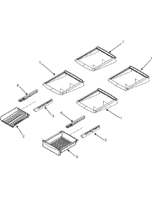 10 - Refrigerator Shelves parts for Maytag Refrigerator MBF2255KEW from AppliancePartsPros.com