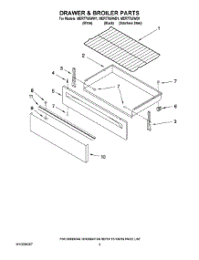 04 - Drawer & Broiler Parts parts for Maytag Range MER7765WS1 from AppliancePartsPros.com