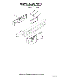 02 - Control Panel Parts parts for Maytag Dishwasher MDBTT53AWB0 from AppliancePartsPros.com