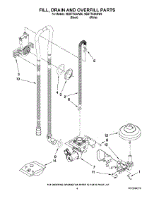 04 - Fill, Drain And Overfill Parts parts for Maytag Dishwasher MDBTT53AWW0 from AppliancePartsPros.com