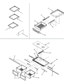 10 - Refrigerator Shelves parts for Maytag Refrigerator MBF2556HEQ from AppliancePartsPros.com