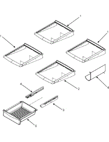10 - Refrigerator Shelves parts for Maytag Refrigerator MBF2556KEW from AppliancePartsPros.com