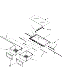 04 - Crisper Assembly parts for Maytag Refrigerator MBF2558HEB from AppliancePartsPros.com