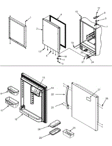 10 - Refrigerator Door parts for Maytag Refrigerator MBF2558HEW from AppliancePartsPros.com