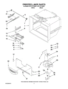 02 - Freezer Liner Parts parts for Maytag Refrigerator MFT2771WEW1 from AppliancePartsPros.com