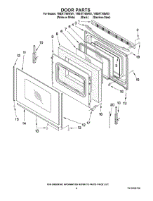 05 - Door Parts parts for Maytag Range YMER7765WB1 from AppliancePartsPros.com