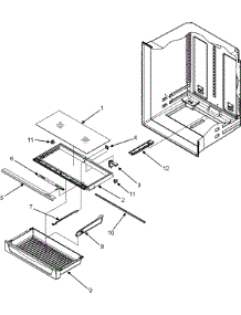 09 - Pantry Assembly parts for Maytag Refrigerator MBL2562KES from AppliancePartsPros.com