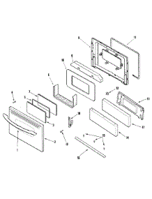 03 - Door / Drawer (Stl) parts for Admiral Range MBR1415AGS from AppliancePartsPros.com