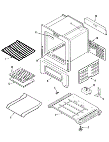 05 - Oven / Base parts for Admiral Range MBR1415AGW from AppliancePartsPros.com