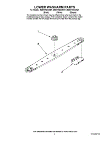 04 - Lower Washarm Parts parts for Maytag Dishwasher MDBTT60AWB1 from AppliancePartsPros.com