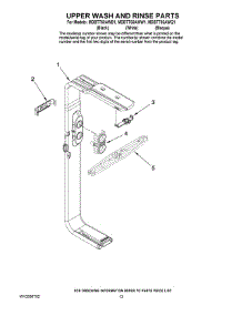 10 - Upper Wash And Rinse Parts parts for Maytag Dishwasher MDBTT60AWB1 from AppliancePartsPros.com