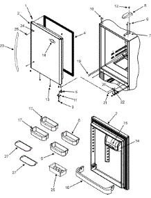 09 - Refrigerator Door parts for Maytag Refrigerator MBR2255KES from AppliancePartsPros.com