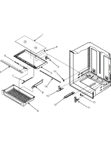09 - Pantry Assembly parts for Maytag Refrigerator MBR2262KES from AppliancePartsPros.com