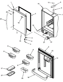 10 - Refrigerator Door parts for Maytag Refrigerator MBR2262KES from AppliancePartsPros.com