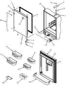 09 - Refrigerator Door parts for Maytag Refrigerator MBR2556KES from AppliancePartsPros.com