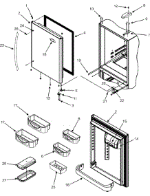 10 - Refrigerator Door parts for Maytag Refrigerator MBR2562KES from AppliancePartsPros.com