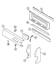 02 - Control Panel parts for Admiral Range MBR4450BGW from AppliancePartsPros.com