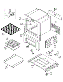 05 - Oven / Base parts for Admiral Range MBR4450BGW from AppliancePartsPros.com