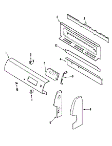 02 - Control Panel parts for Admiral Range MBR4450CGH from AppliancePartsPros.com