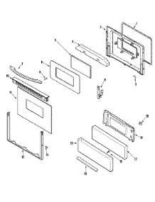 03 - Door / Drawer parts for Admiral Range MBR4450CGH from AppliancePartsPros.com