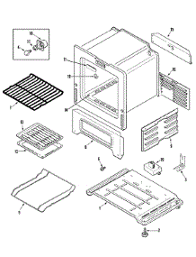 05 - Oven / Base parts for Admiral Range MBR4450CGH from AppliancePartsPros.com