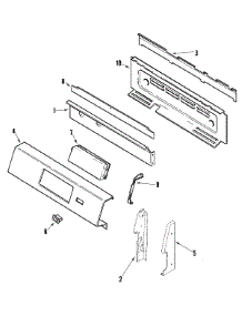 02 - Control Panel parts for Admiral Range MBR5730BGW from AppliancePartsPros.com