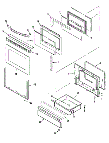 03 - Door / Drawer parts for Admiral Range MBR5730BGW from AppliancePartsPros.com
