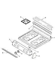 07 - Top Assembly parts for Admiral Range MBR5730BGW from AppliancePartsPros.com