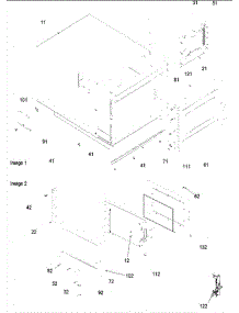02 - Outercase & Door Assembly parts for Amana Microwave MC22MPT2 / P1198708M from AppliancePartsPros.com