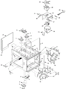 03 - Antennas, Blower, Ducts, parts for Amana Microwave MC23MPT2 / P1326403M from AppliancePartsPros.com