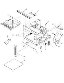 04 - Control parts for Amana Microwave MC24MPT / P1329117M from AppliancePartsPros.com