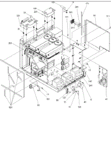 03 - Chassis Assembly Parts parts for Amana Microwave MC52200 / P1199501M from AppliancePartsPros.com