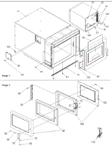 08 - Outercase Assembly & Door Assembly parts for Amana Microwave MC52200 / P1199502M from AppliancePartsPros.com