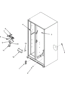 06 - Evap Fan Assy.& Crisper Light parts for Maytag Refrigerator MCB2256HEB from AppliancePartsPros.com