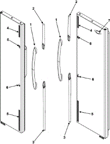 11 - Handles (Mcb2256heb / W) parts for Maytag Refrigerator MCB2256HEB from AppliancePartsPros.com
