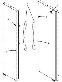 11 - Handles (Mcb2256hes) parts for Maytag Refrigerator MCB2256HES from AppliancePartsPros.com