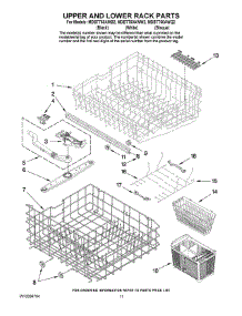 09 - Upper And Lower Rack Parts parts for Maytag Dishwasher MDBTT60AWQ2 from AppliancePartsPros.com