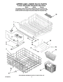 09 - Upper And Lower Rack Parts parts for Maytag Dishwasher MDBTT60AWB3 from AppliancePartsPros.com