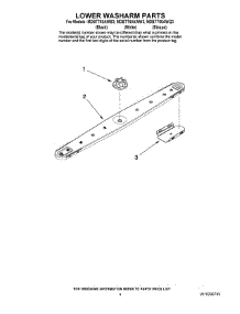 04 - Lower Washarm Parts parts for Maytag Dishwasher MDBTT60AWW3 from AppliancePartsPros.com