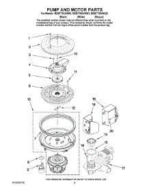 08 - Pump And Motor Parts parts for Maytag Dishwasher MDBTT60AWQ3 from AppliancePartsPros.com