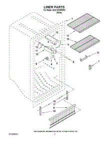 02 - Liner Parts parts for Maytag Freezer AQU1627BRW03 from AppliancePartsPros.com