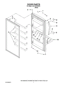 04 - Door Parts parts for Maytag Freezer AQU1627BRW03 from AppliancePartsPros.com