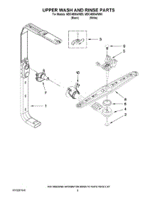 07 - Upper Wash And Rinse Parts parts for Maytag Dishwasher MDC4809AWB0 from AppliancePartsPros.com