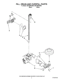 04 - Fill, Drain And Overfill Parts parts for Maytag Dishwasher MDC4809AWW0 from AppliancePartsPros.com