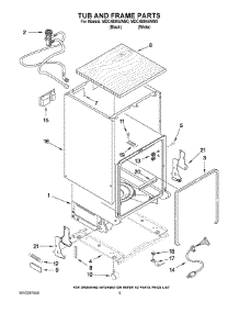 05 - Tub And Frame Parts parts for Maytag Dishwasher MDC4809AWW0 from AppliancePartsPros.com