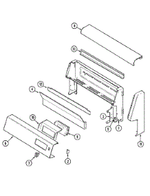 02 - Control Panel parts for Maytag Range MCG20100W from AppliancePartsPros.com