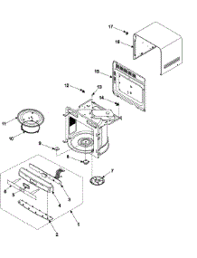 02 - Body / Cavity / Elements parts for Samsung Microwave MD800SC from AppliancePartsPros.com