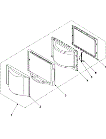 03 - Control Panel / Door Assembly parts for Samsung Microwave MD800SC from AppliancePartsPros.com